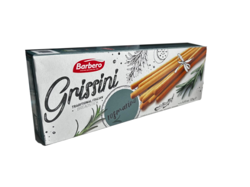 Barbero Grissini Rosemary Paluszki Chlebowe z Rozmarynem 125 g