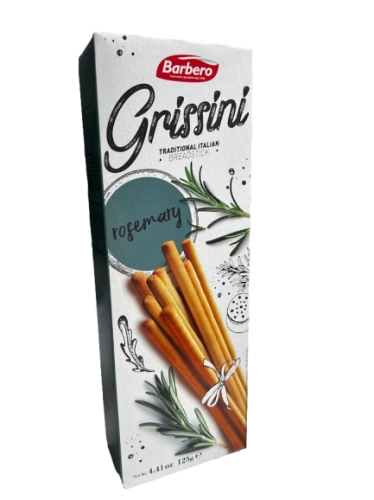 Barbero Grissini Rosemary Paluszki Chlebowe z Rozmarynem 125 g