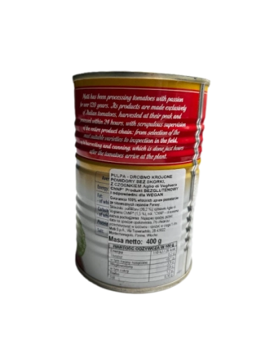 Mutti Polpa Finely Chopped Tomatoes z Czosnkiem Voghera 400 g