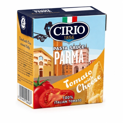 Cirio Parma Sos Pomidorowy z Serem Parmezanem do Makaronu 340g Włoski Pasta Sauce Producent
