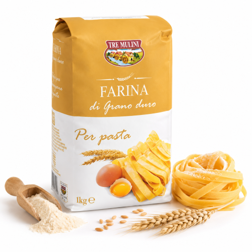 Farina di Grano Duro Tre Mulini 1 kg – mąka z pszenicy twardej idealna do makaronu