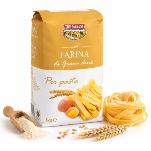 Farina di Grano Duro Tre Mulini 1 kg – mąka z pszenicy twardej idealna do makaronu