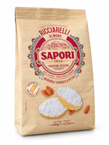Sapori Ricciarelli Almond 120g Włoskie Ciasteczka Migdałowe